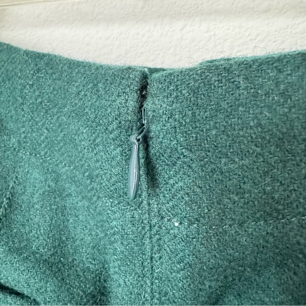 Madewell Assembly A-Line Skirt Size 4 Wool Blend Dark Green Lined Fall Winter - Picture 10 of 16